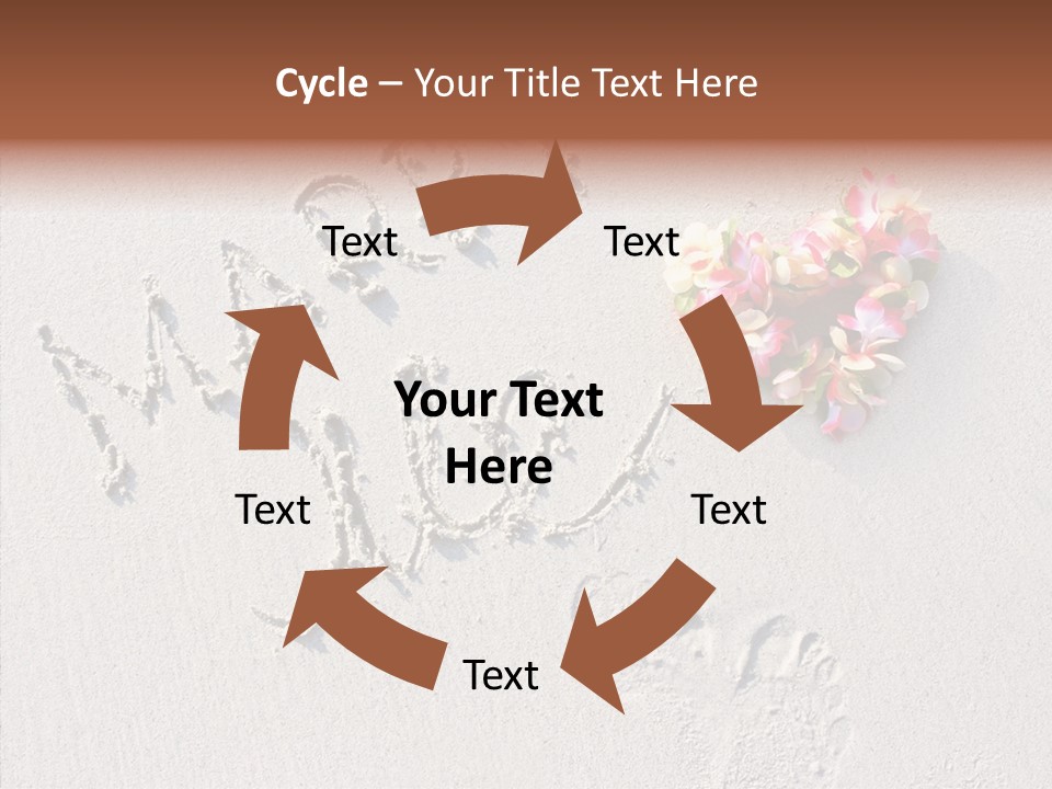 Female Hand Holding Hands PowerPoint Template