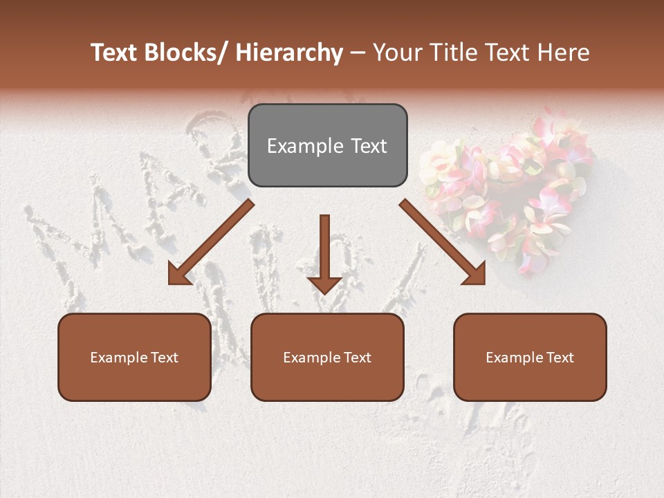 Female Hand Holding Hands PowerPoint Template