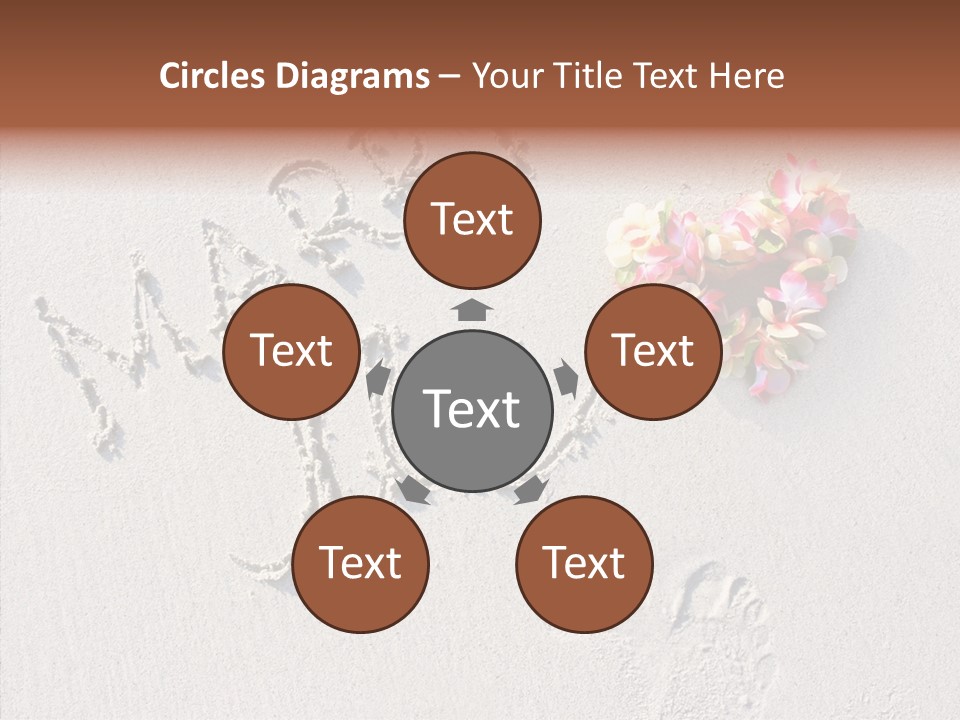 Female Hand Holding Hands PowerPoint Template