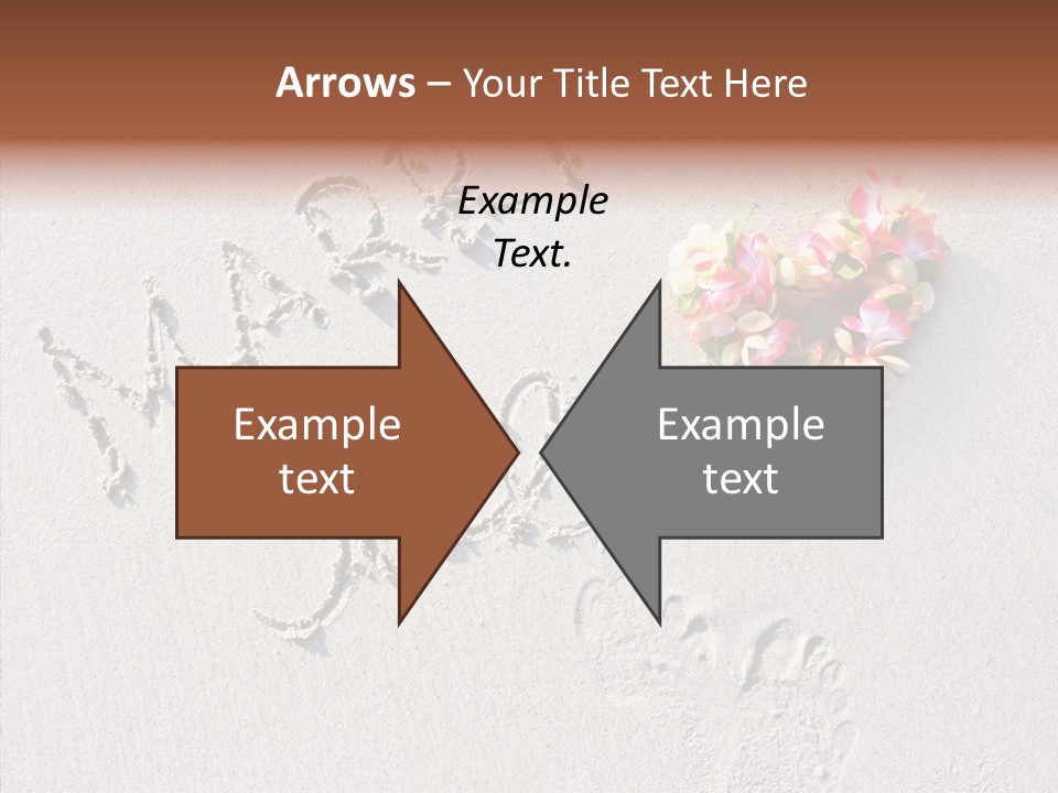 Female Hand Holding Hands PowerPoint Template