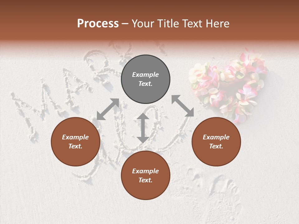 Female Hand Holding Hands PowerPoint Template