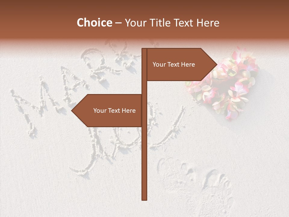 Female Hand Holding Hands PowerPoint Template