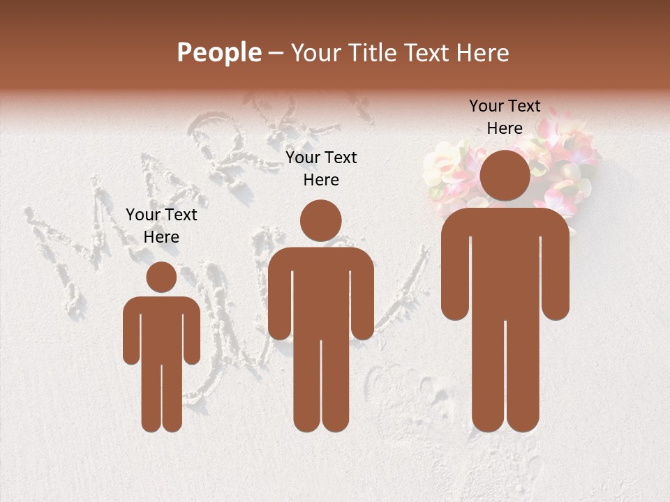 Female Hand Holding Hands PowerPoint Template