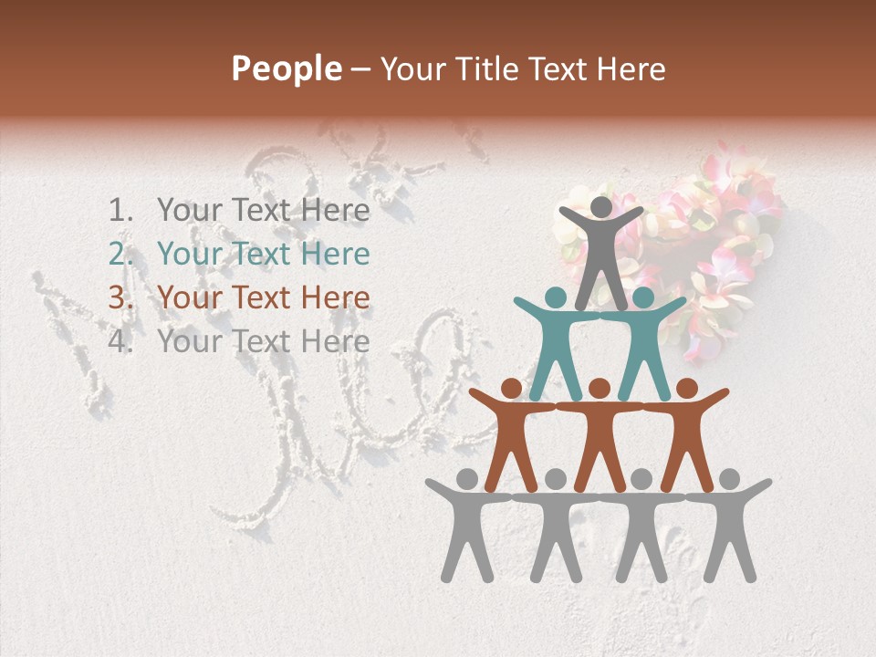 Female Hand Holding Hands PowerPoint Template