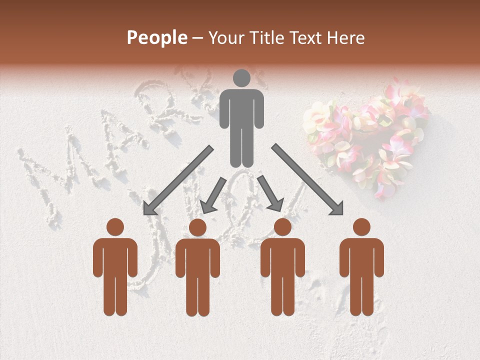 Female Hand Holding Hands PowerPoint Template