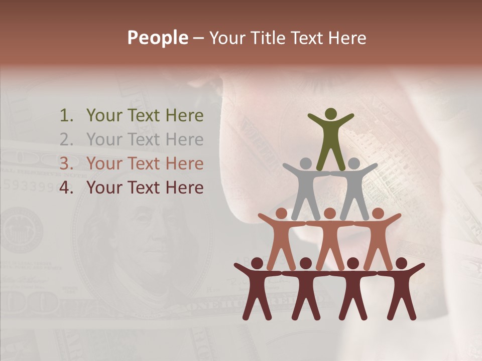 Young Holding Hands Help PowerPoint Template