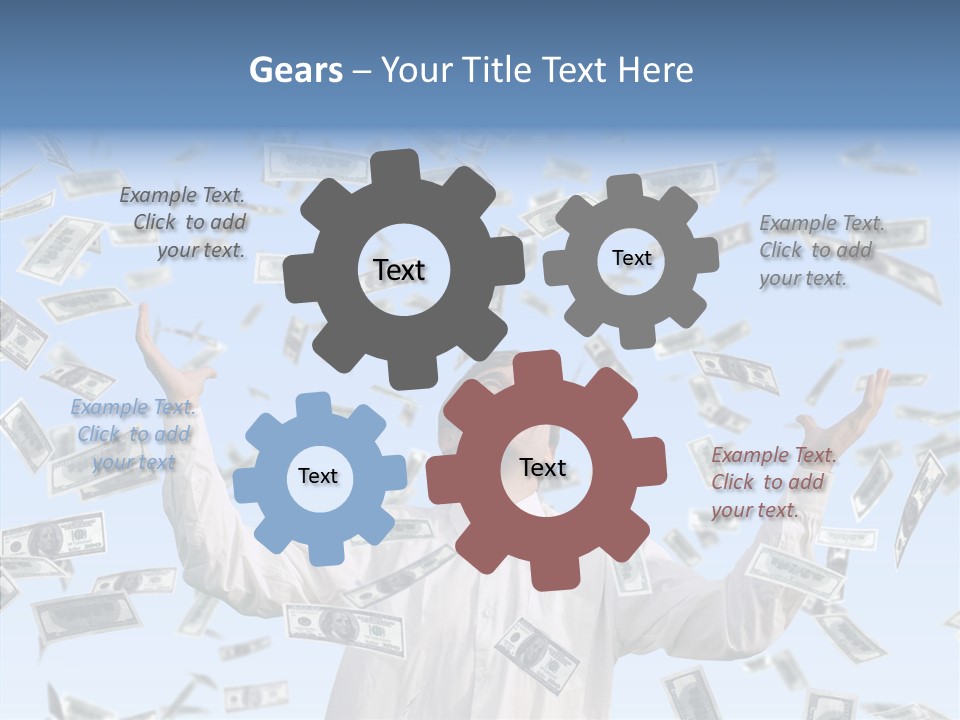 Assistance Finger Sharing PowerPoint Template