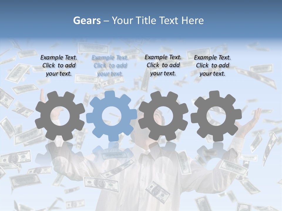 Assistance Finger Sharing PowerPoint Template