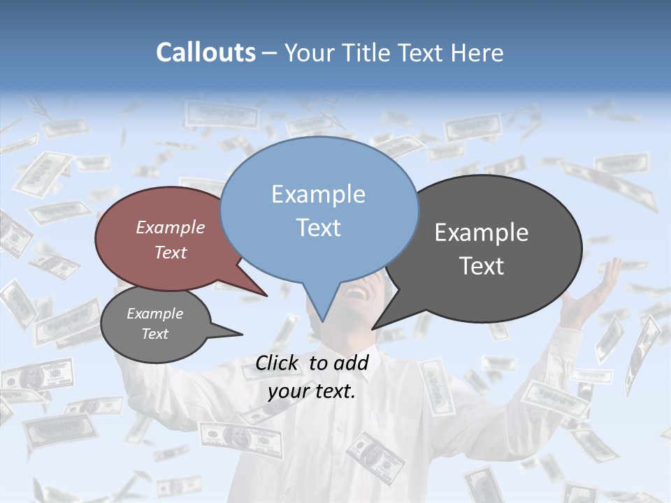 Assistance Finger Sharing PowerPoint Template
