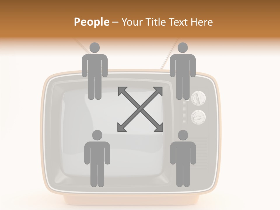 Touching Young Hold PowerPoint Template