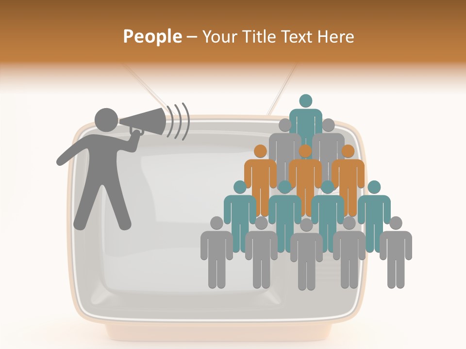 Touching Young Hold PowerPoint Template