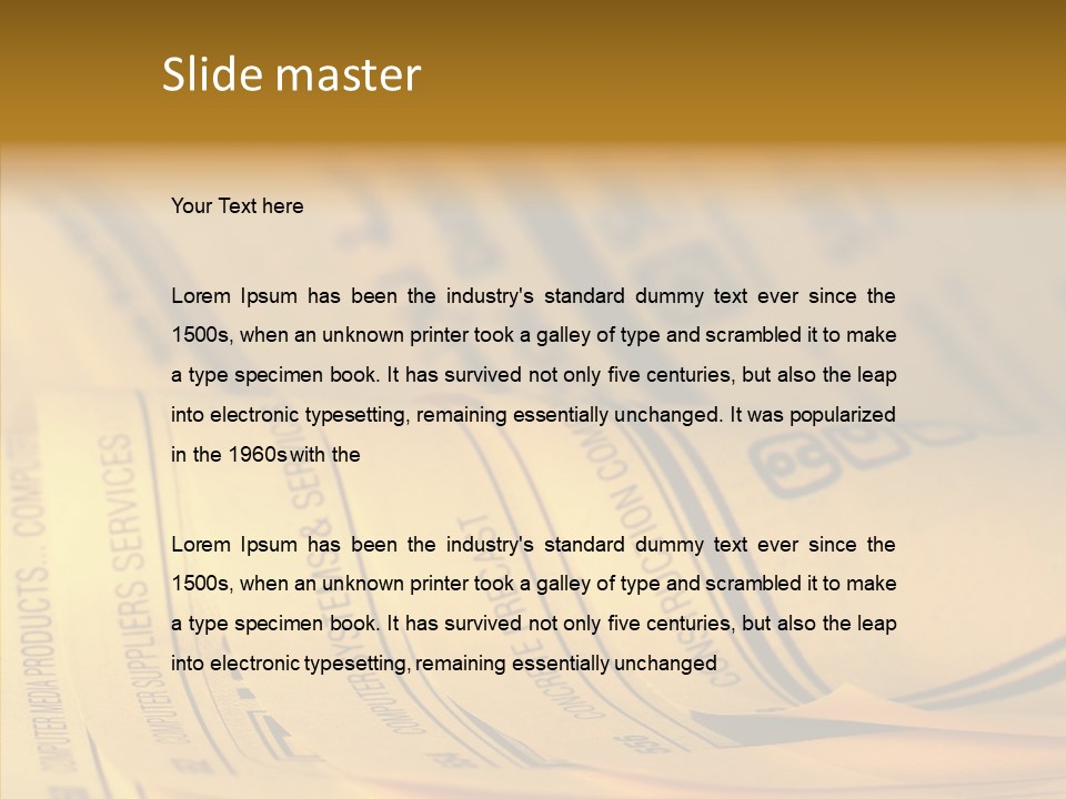 Elderly  Finger PowerPoint Template