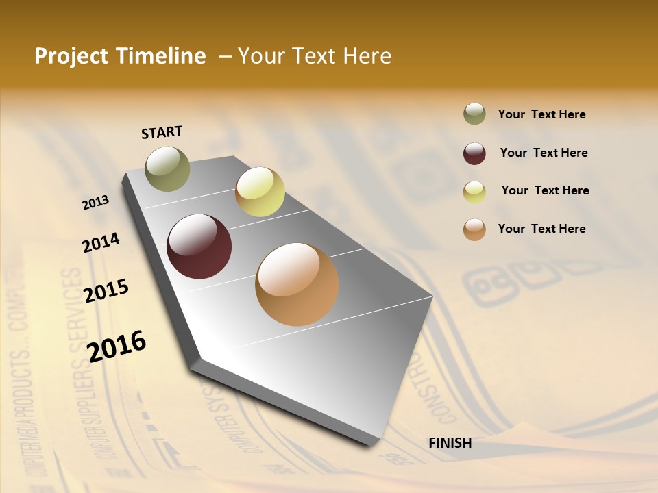 Elderly  Finger PowerPoint Template