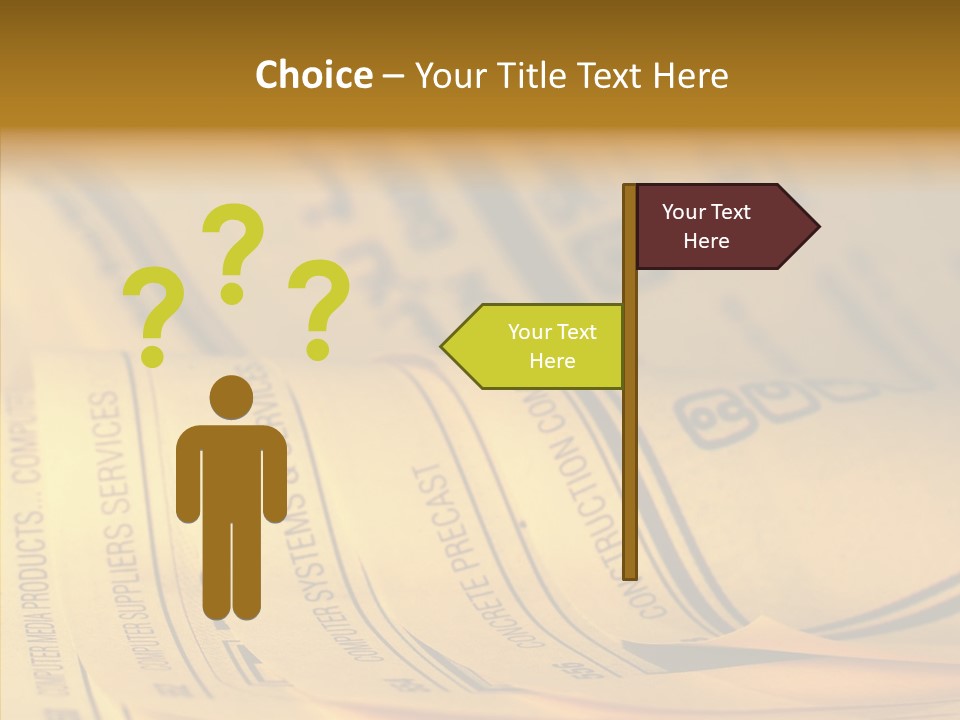 Elderly  Finger PowerPoint Template