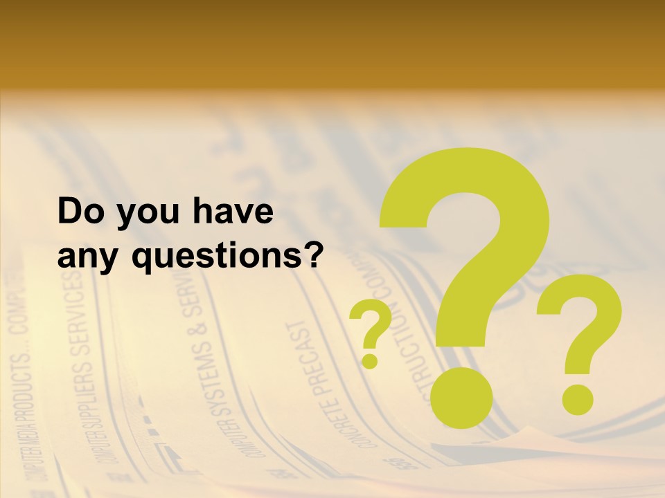 Elderly  Finger PowerPoint Template