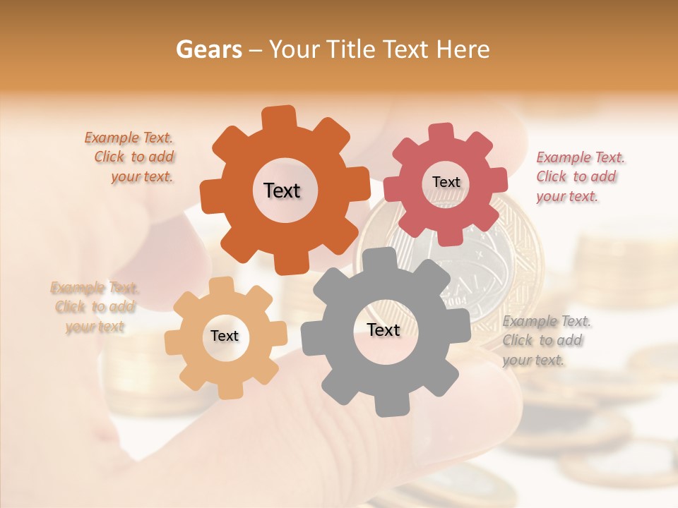 Touching Sharing Elder PowerPoint Template