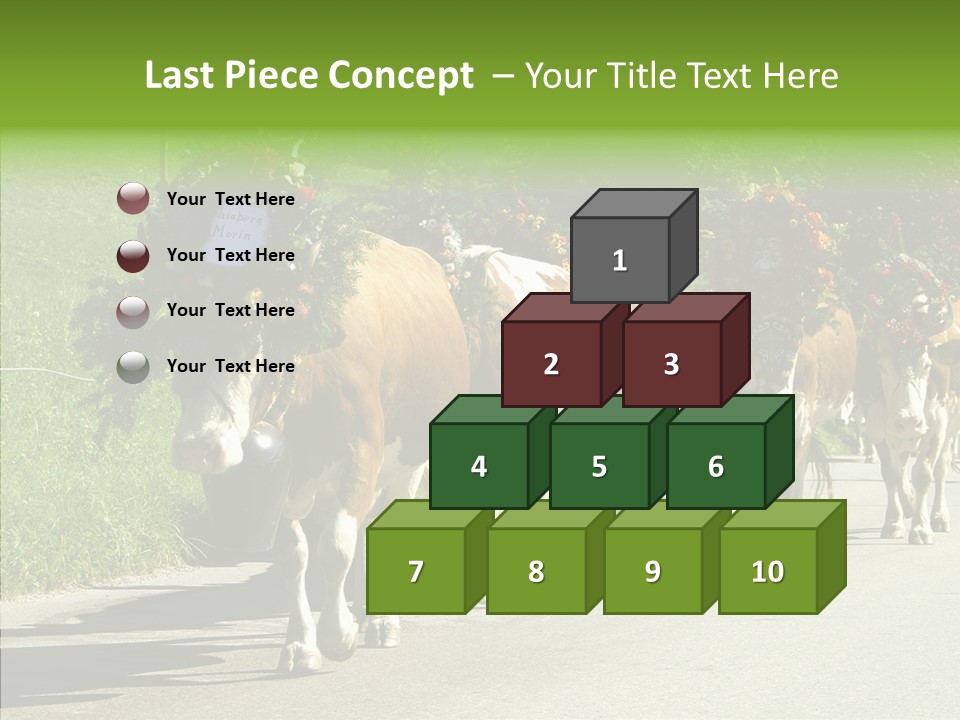 Caregiver Closeup White Background PowerPoint Template