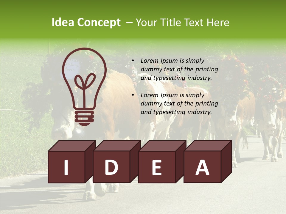 Caregiver Closeup White Background PowerPoint Template