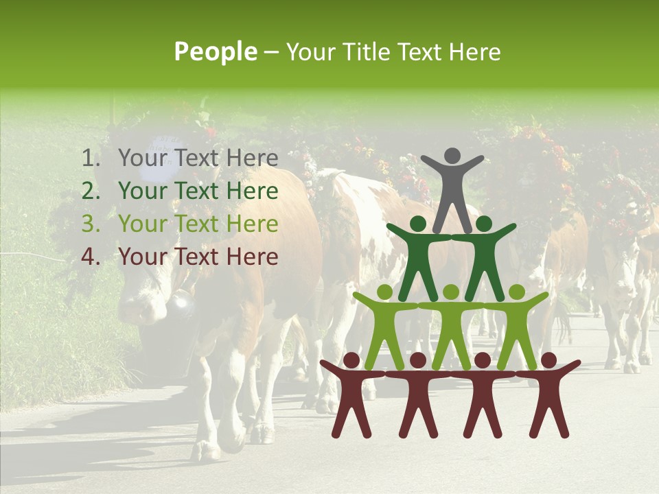 Caregiver Closeup White Background PowerPoint Template