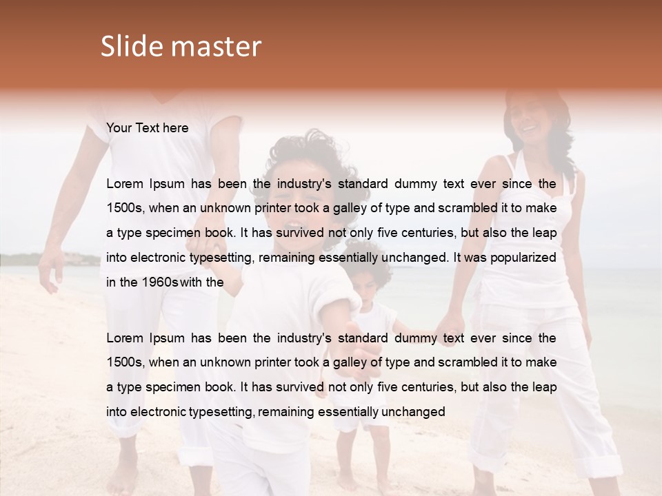 Young Caregiver Finger PowerPoint Template