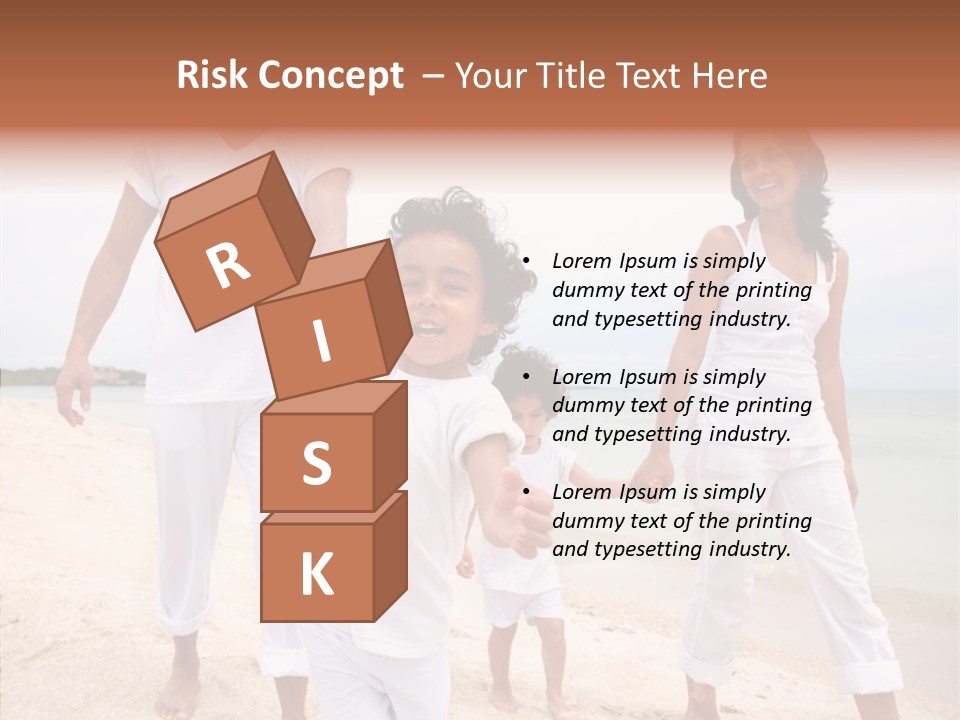 Young Caregiver Finger PowerPoint Template