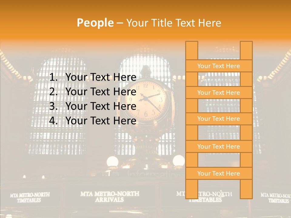 Female Sharing Senior PowerPoint Template