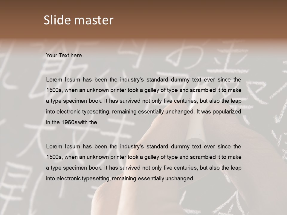 White Finger Sharing PowerPoint Template