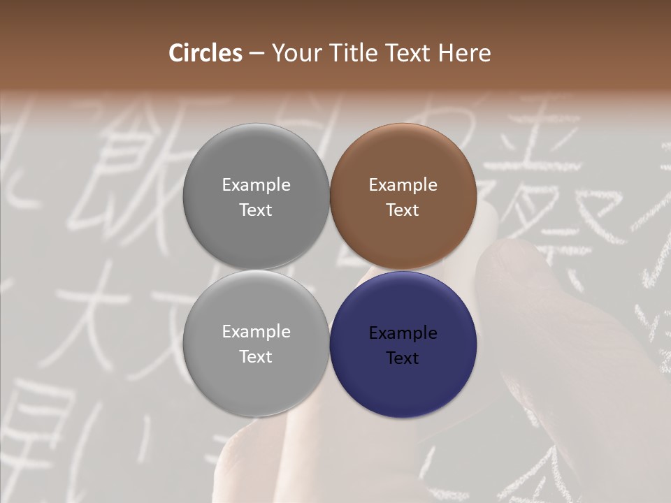 White Finger Sharing PowerPoint Template