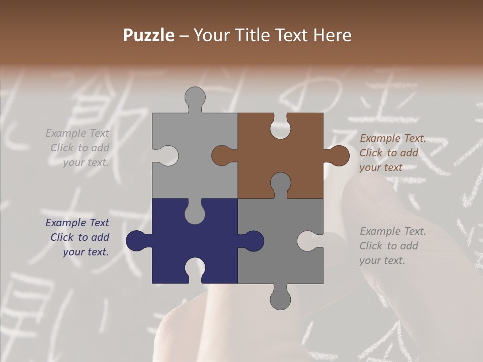 White Finger Sharing PowerPoint Template