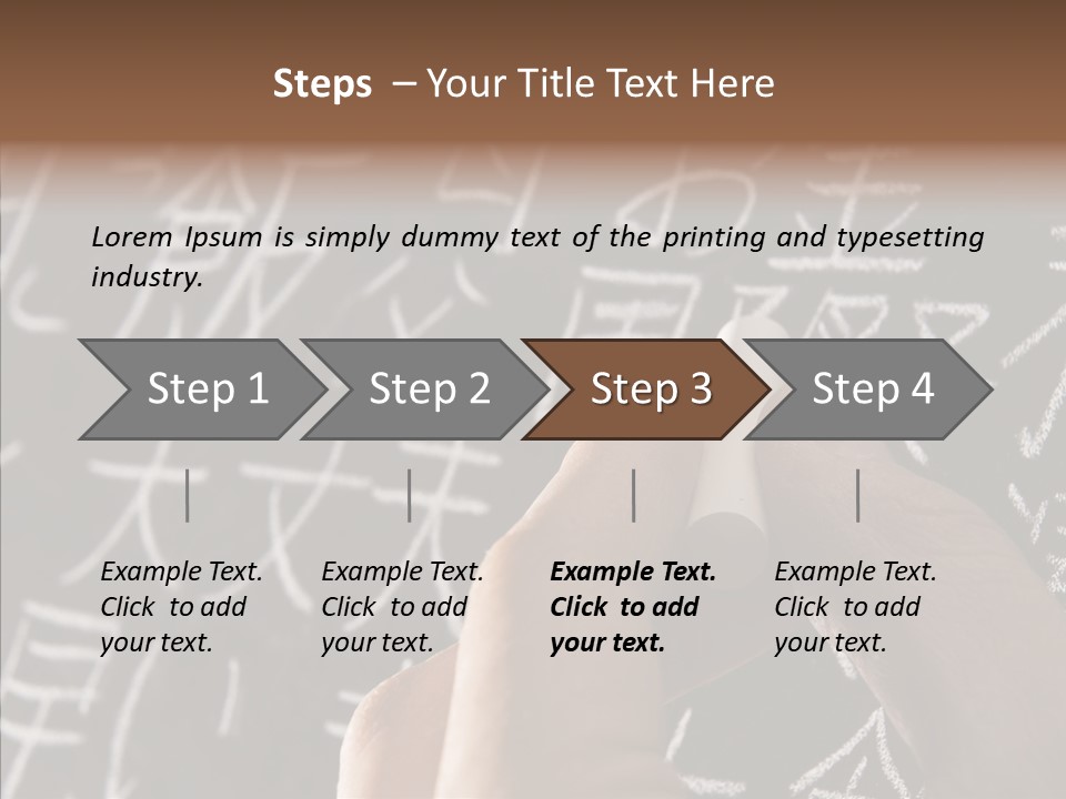 White Finger Sharing PowerPoint Template