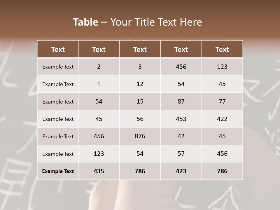 White Finger Sharing PowerPoint Template