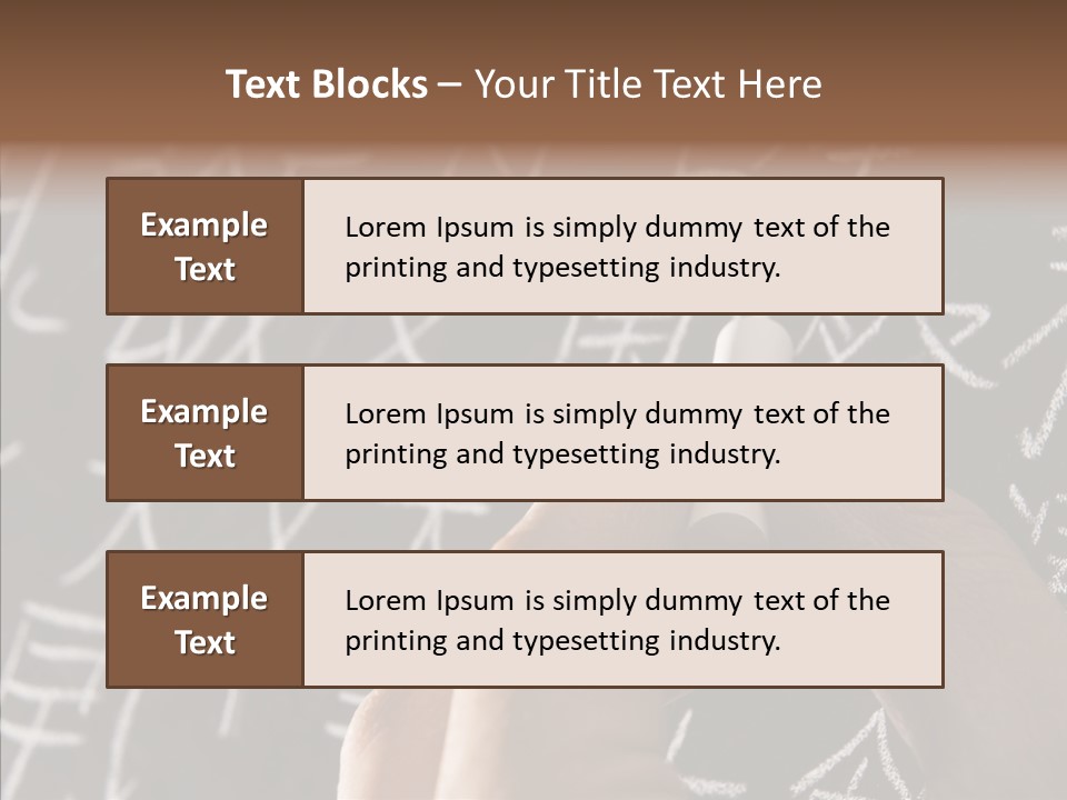 White Finger Sharing PowerPoint Template