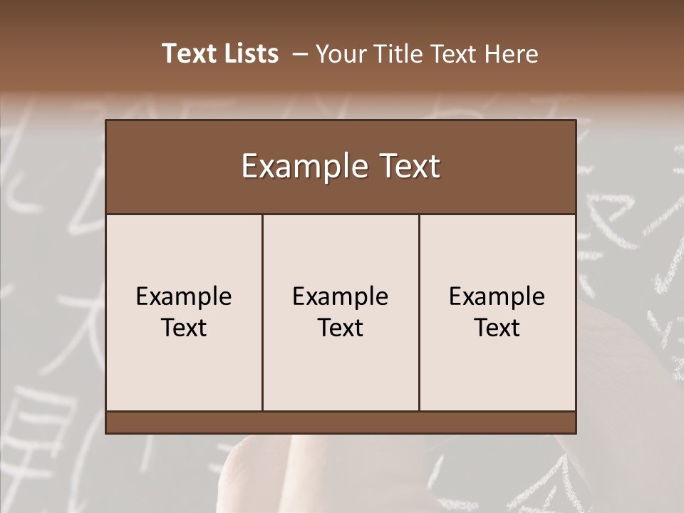 White Finger Sharing PowerPoint Template