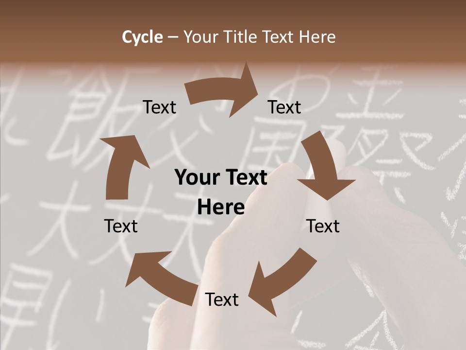 White Finger Sharing PowerPoint Template