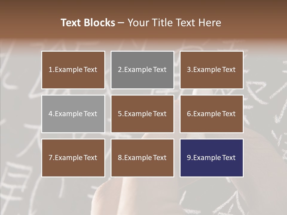 White Finger Sharing PowerPoint Template