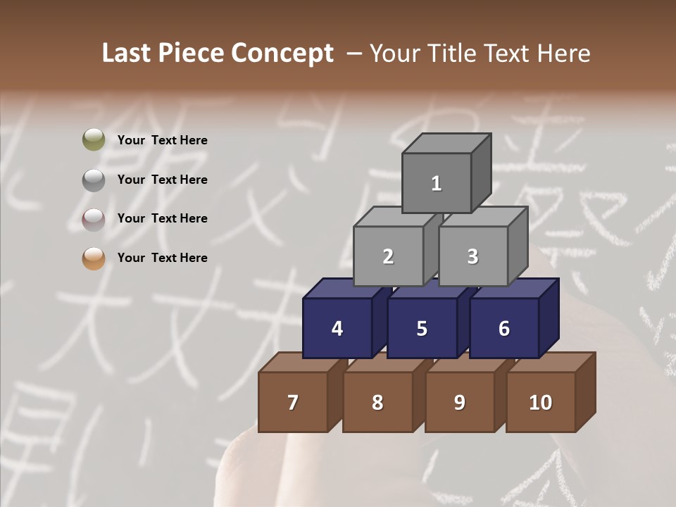 White Finger Sharing PowerPoint Template