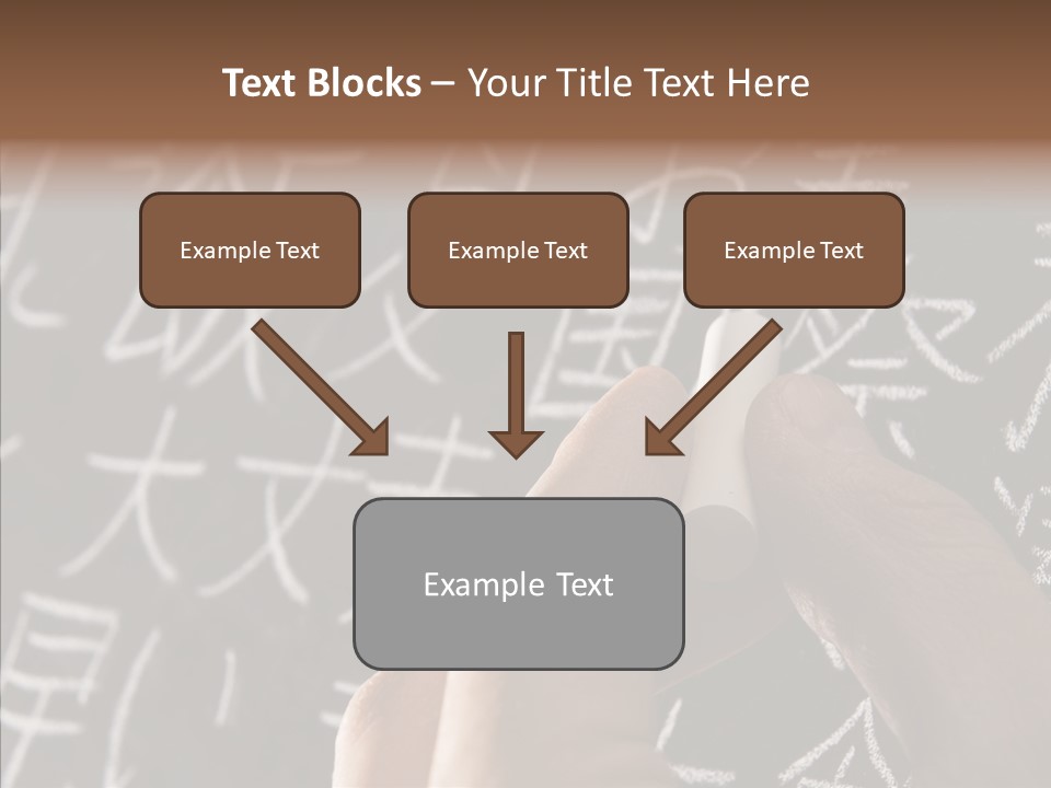 White Finger Sharing PowerPoint Template