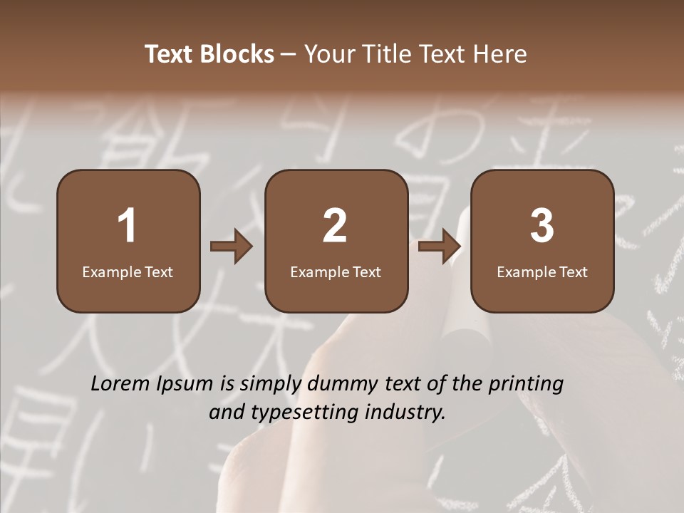 White Finger Sharing PowerPoint Template