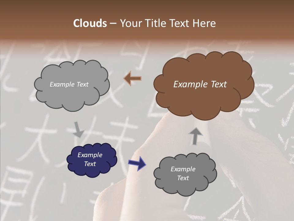 White Finger Sharing PowerPoint Template