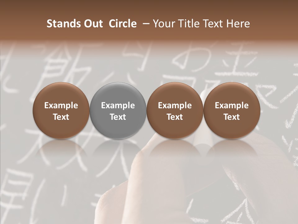 White Finger Sharing PowerPoint Template