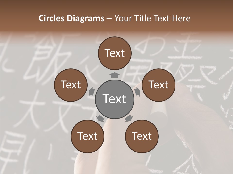 White Finger Sharing PowerPoint Template