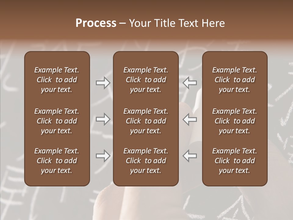 White Finger Sharing PowerPoint Template