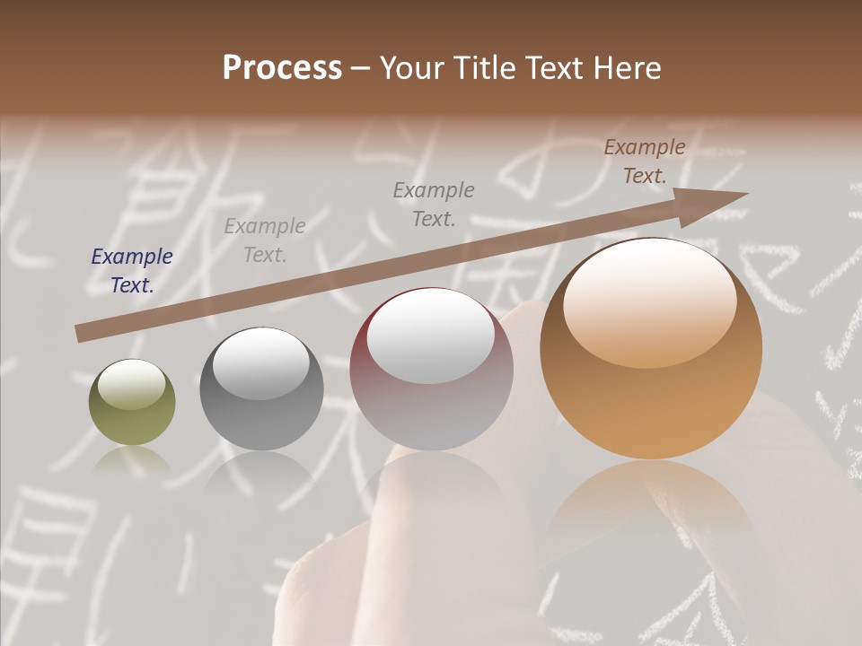 White Finger Sharing PowerPoint Template