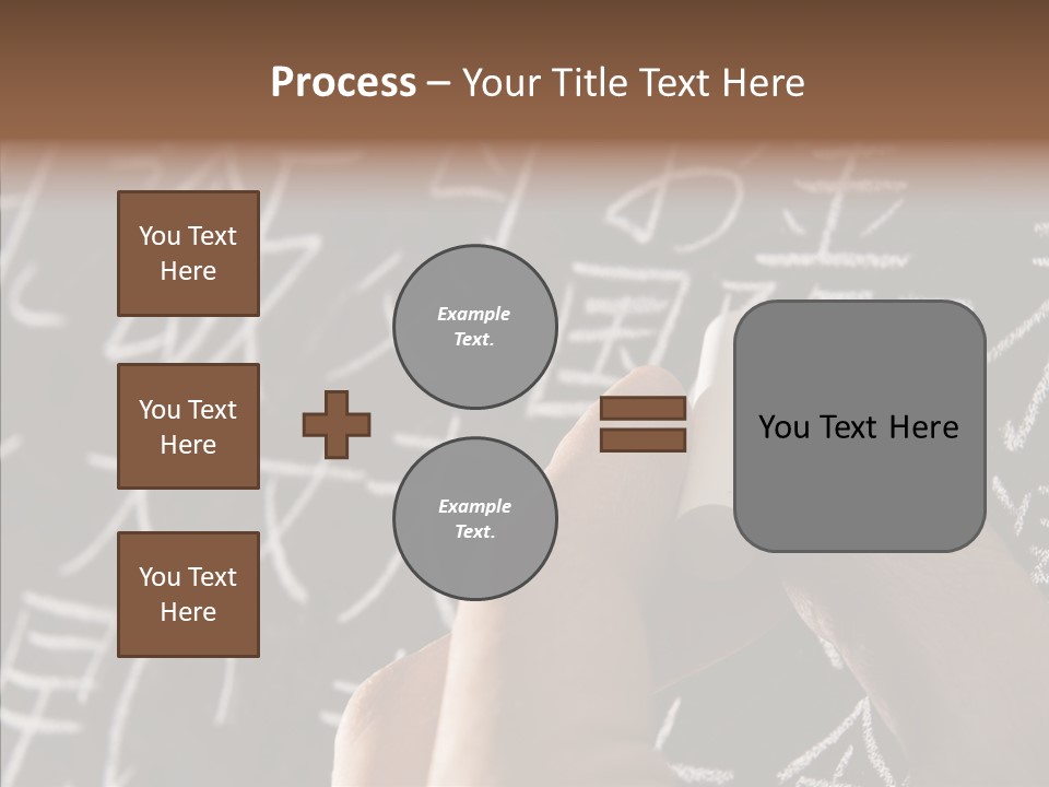 White Finger Sharing PowerPoint Template