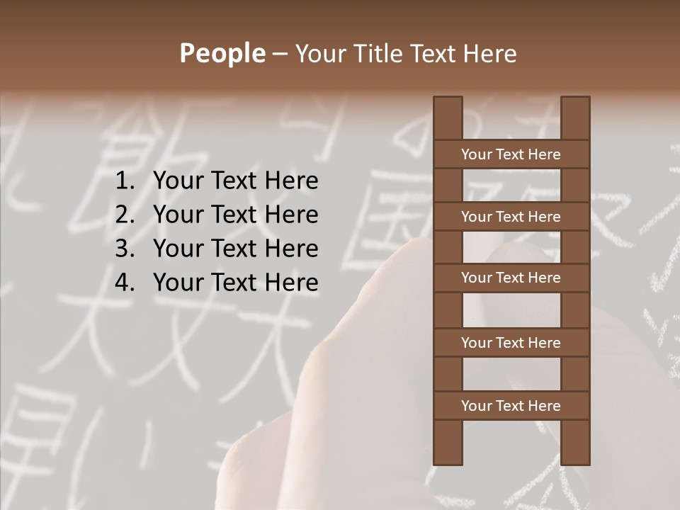 White Finger Sharing PowerPoint Template