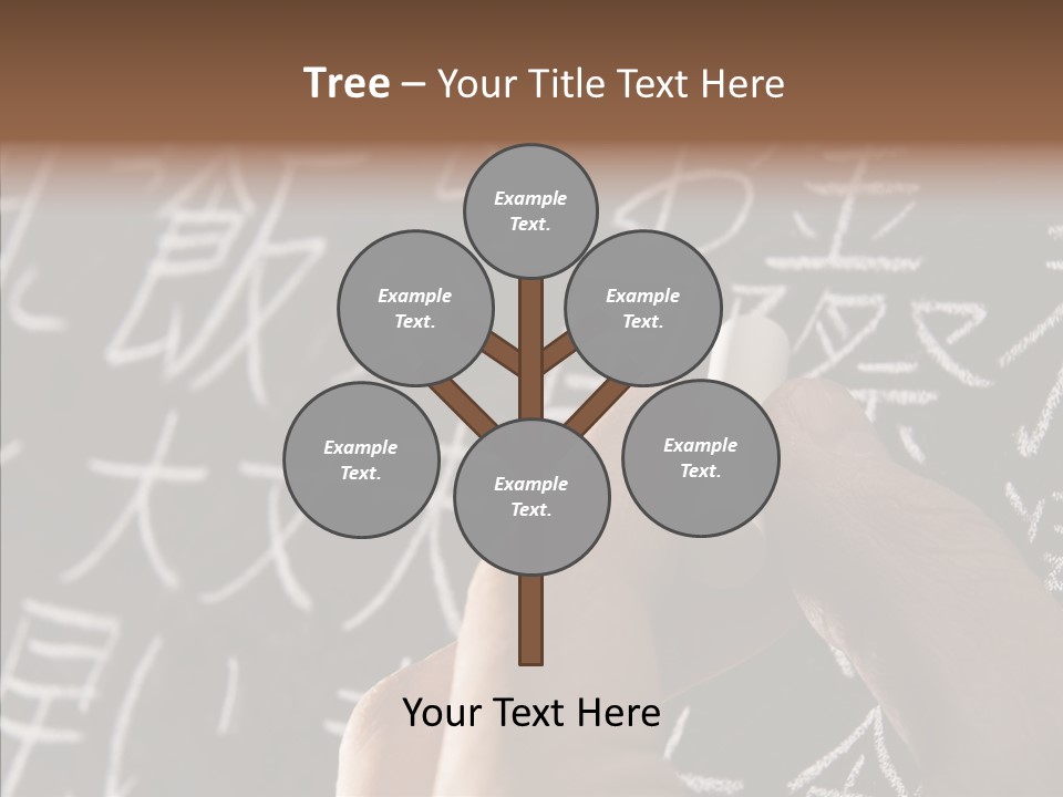 White Finger Sharing PowerPoint Template