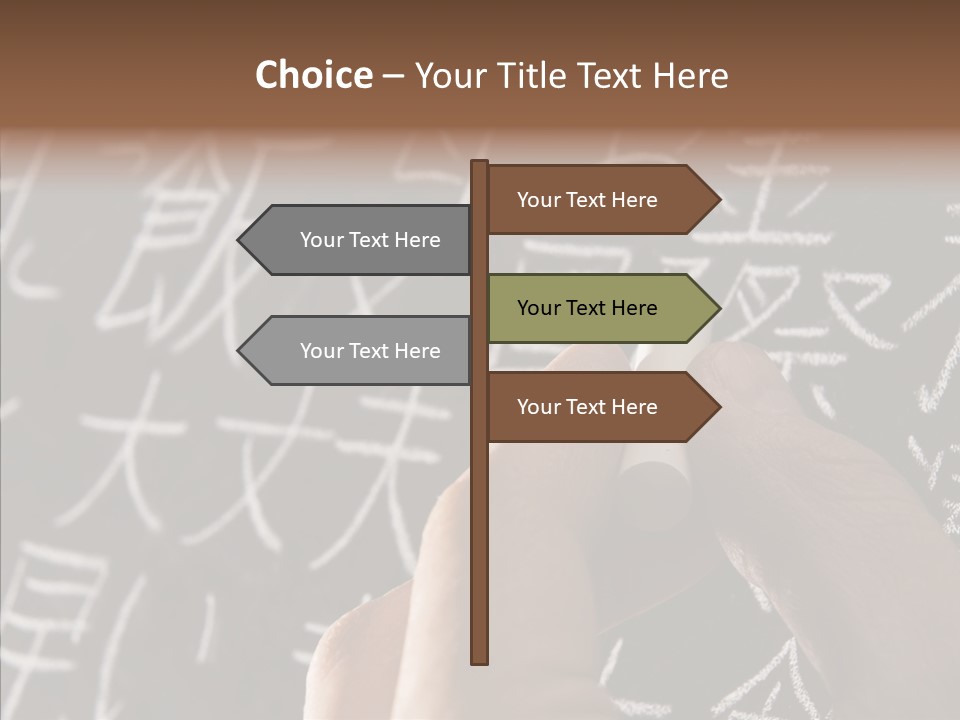 White Finger Sharing PowerPoint Template