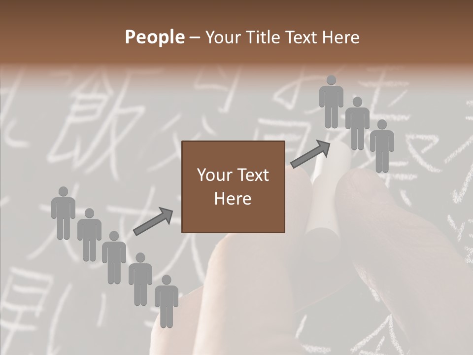 White Finger Sharing PowerPoint Template