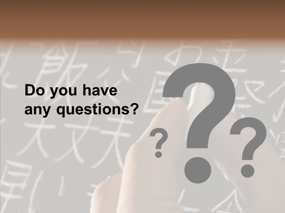 White Finger Sharing PowerPoint Template