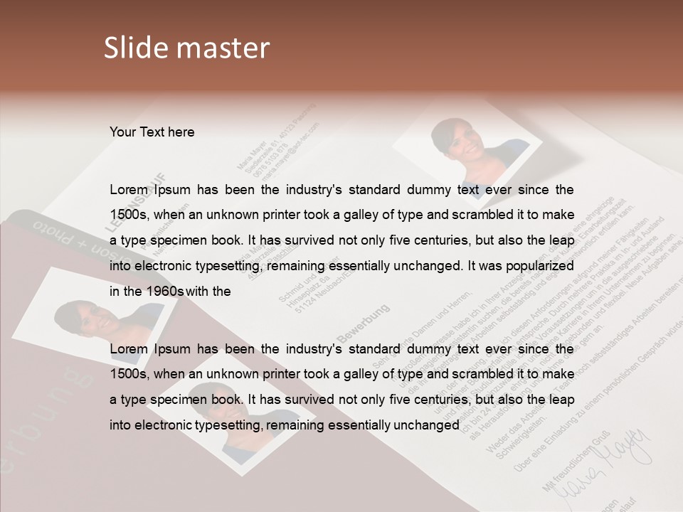 White Holding Hands Close Up PowerPoint Template